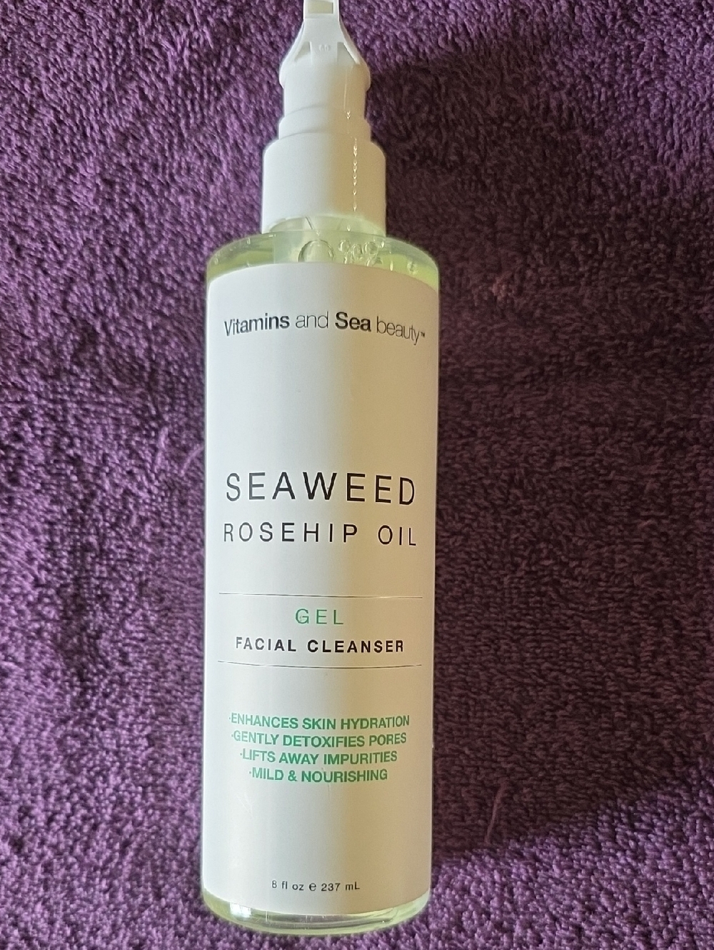 Vitimins And Sea Beauty,Seaweed Rosehip Oil Gel Facial Cleanser -